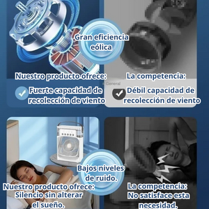 ☀️❄️Ventilador con aire acondicionado portátil con 50% de descuento y envío gratis.🌬️✨