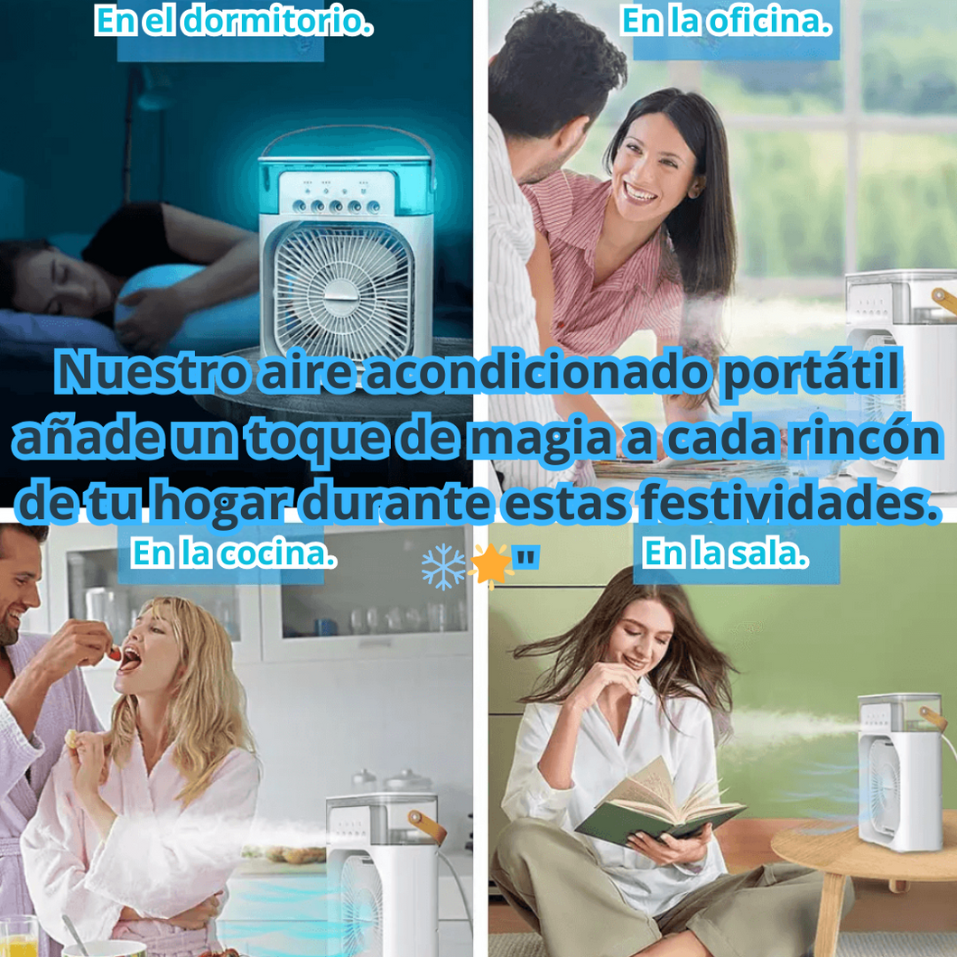 ☀️❄️Ventilador con aire acondicionado portátil con 50% de descuento y envío gratis.🌬️✨