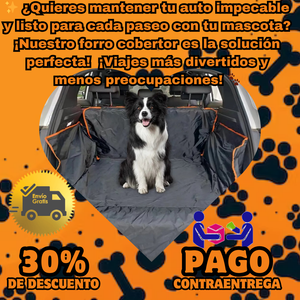 🚗Forro cobertor de auto para mascotas🐾 Envío gratis, 30% de descuento y regalo por tu compra ✨